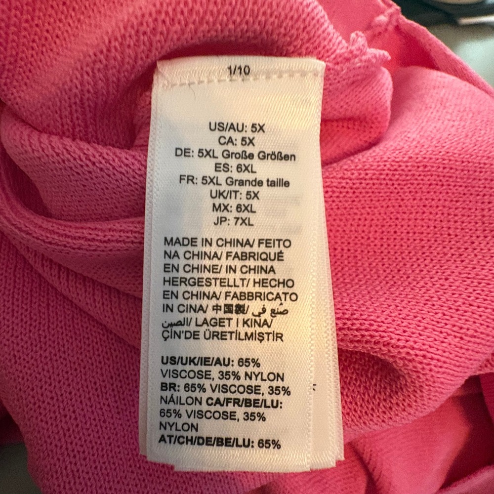 NWT The Drop Gabriela Rose Pink Sleeveless Column Maxi Dress Plus Size 5X - Picture 6 of 7